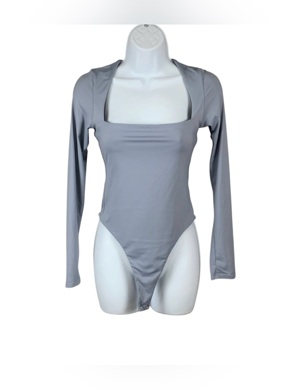 Qinsen Light Blue Bodysuit Top